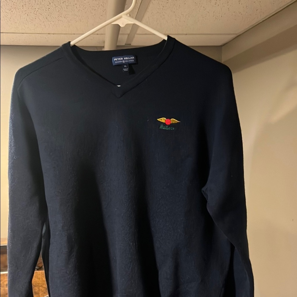 Peter Millar Blue Baltusrol Men's Sweater